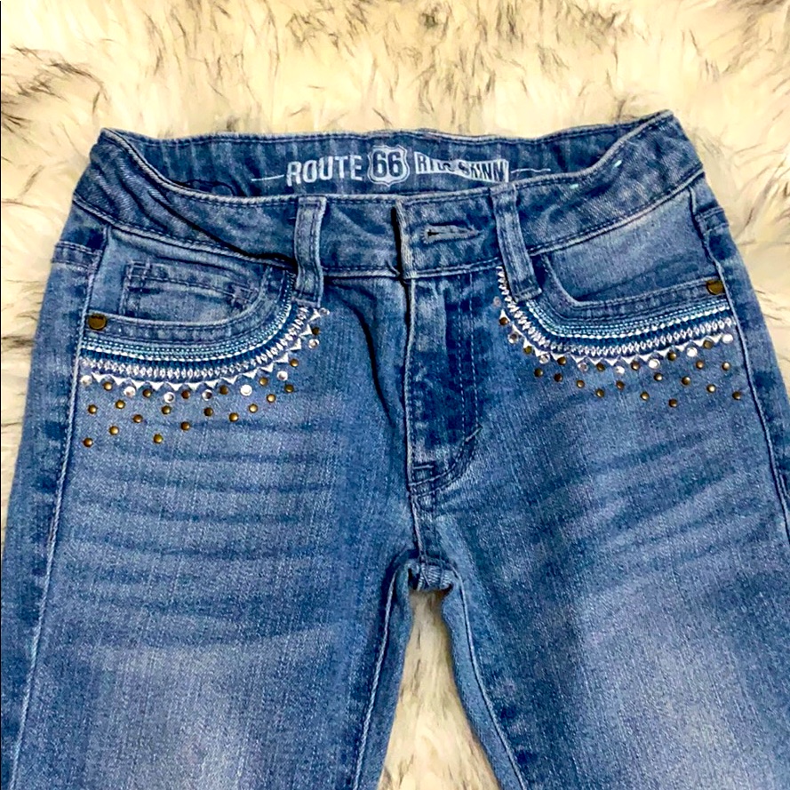 Girls Size 7 Route 66 Jeans  Skinnys Brand New